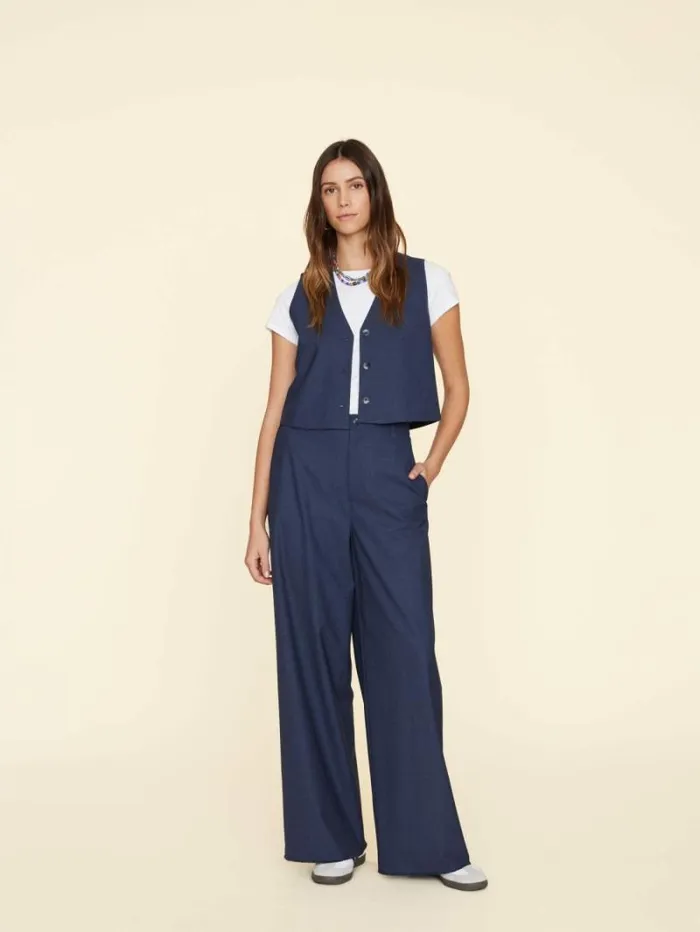 Xirena Navy Melange Portlyn Pant Women Pants and Jumpsuits