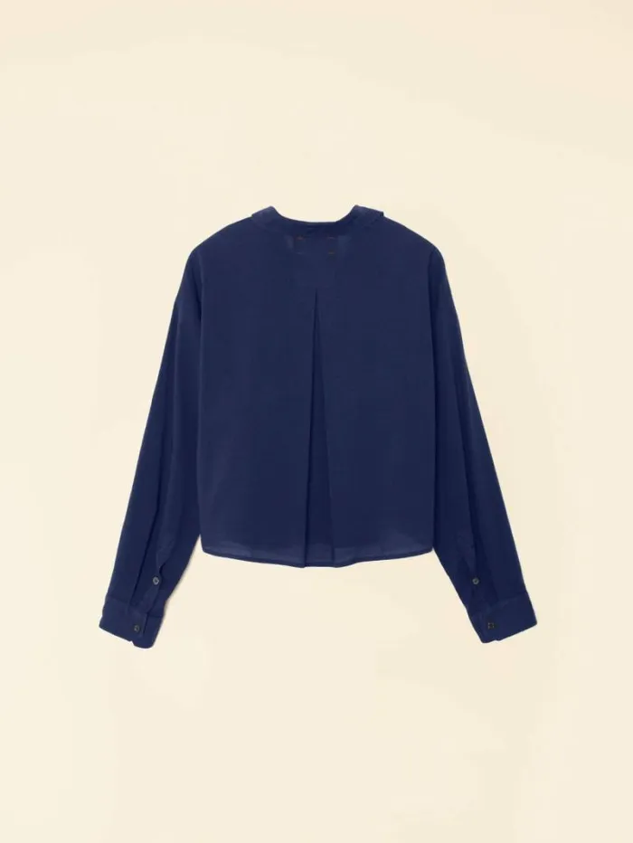 Xirena Navy Smyth Shirt Women Shirts
