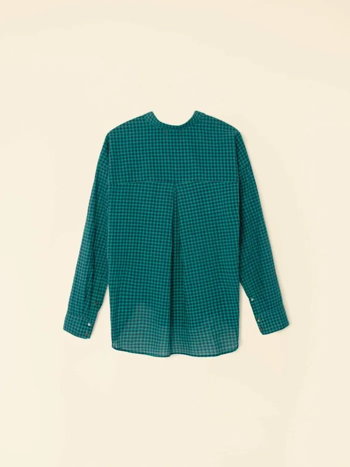 Xirena Pine Sky Jordy Plaid Shirt Women Shirts