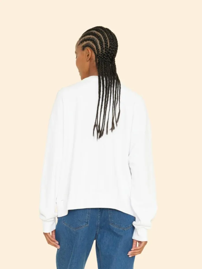 Xirena White Benny Cardigan Women Sweats and Tees