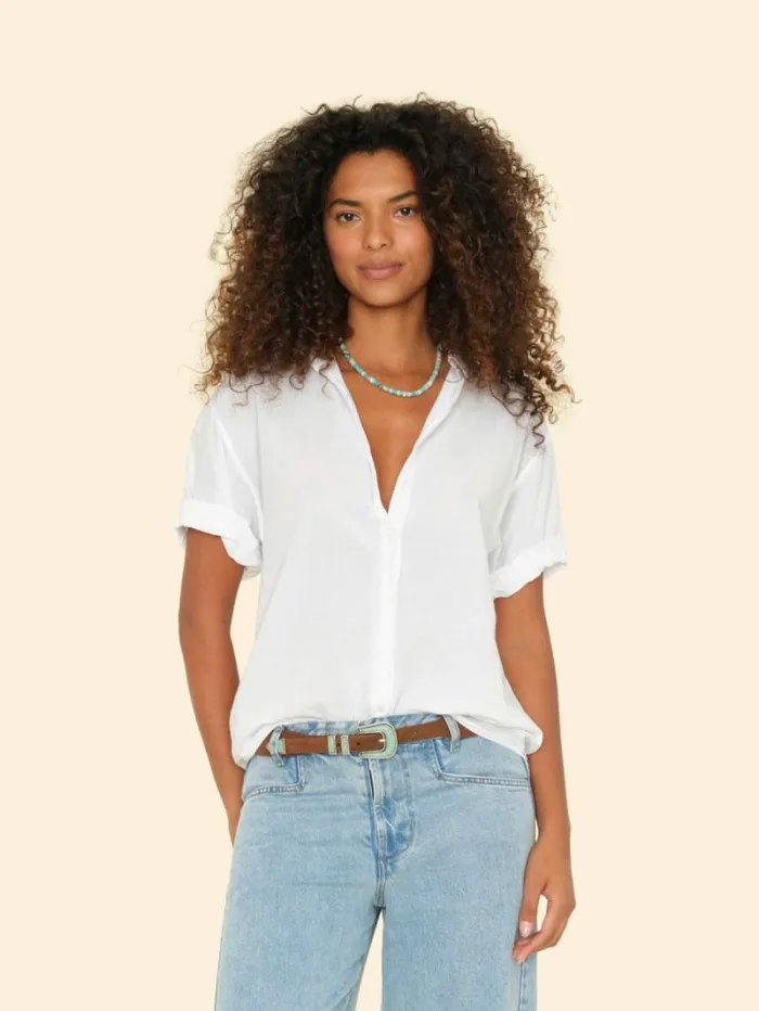 Xirena White Channing Shirt Women Shirts