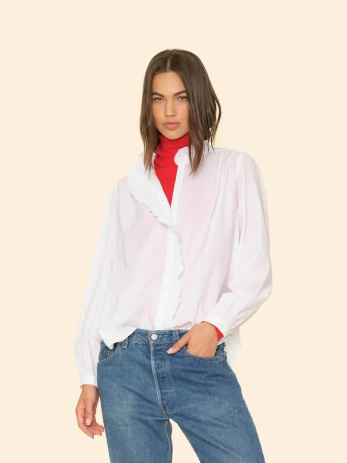Xirena White Nicholson Shirt Women Shirts