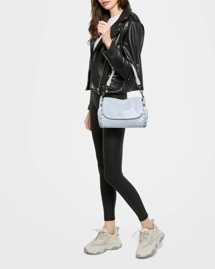 Zen Novelty Convertible Crossbody Mystic Metallic Blue Women Aimee Kestenberg Crossbody Bags